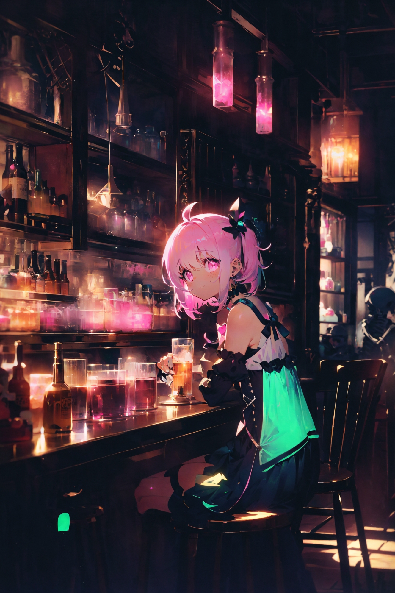 606247209521969889-516988648-tavern scenes, charming personified skeleton, charming anime characters, i can't believe how beautiful this is, light magenta an.jpg